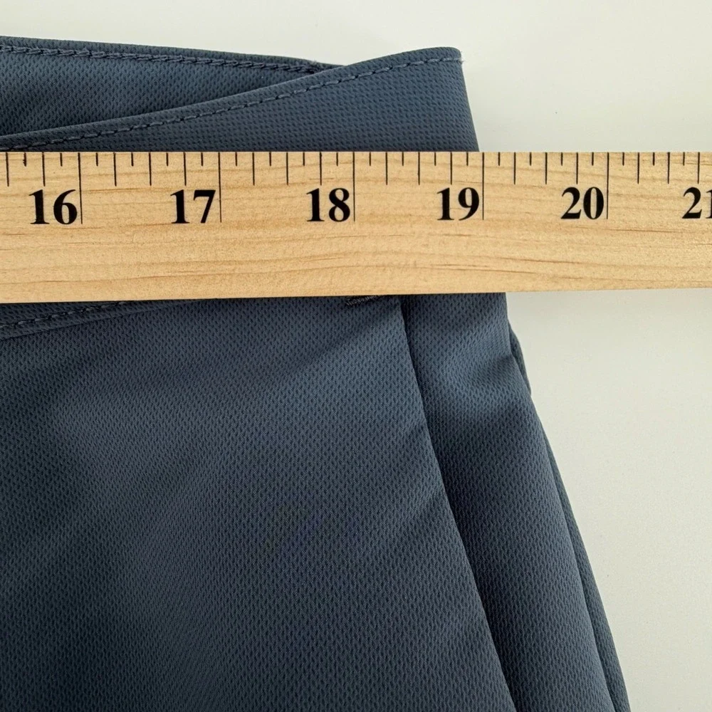 Banana Republic Mens 38x30 Blue Gray Performance Pants Flat Front Straight Leg